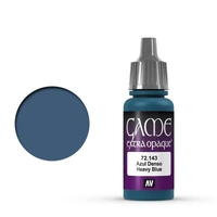 VALLEJO 72.143 GAME COLOR EXTRA OPAQUE HEAVY BLUE ACRYLIC PAINT 17ML