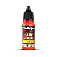VALLEJO 72.156 GAME COLOR FLUO  FLUORESCENT ORANGE ACRYLIC PAINT 18ML