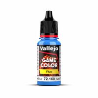 VALLEJO 72.160 GAME COLOR FLUO  FLUORESCENT BLUE ACRYLIC PAINT 18ML