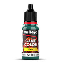 VALLEJO 72.161 GAME COLOR FLUO  FLUORESCENT COLD GREEN ACRYLIC PAINT 18ML