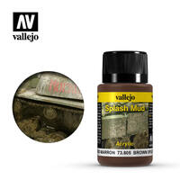 VALLEJO 73.805 WEATHERING EFFECTS BROWN SPLASH MUD 40ML