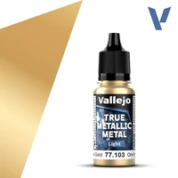VALLEJO 77.103 TRUE METALLIC METAL IMPERIAL GOLD LIGHT 18ML PAINT