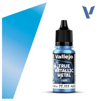 VALLEJO 77.111 TRUE METALLIC METAL SAPPHIRE BLUE LIGHT 18ML PAINT