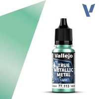 VALLEJO 77.113 TRUE METALLIC METAL BEETLE GREEN LIGHT 18ML PAINT