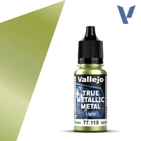 VALLEJO 77.115 TRUE METALLIC METAL AMBER GREEN LIGHT 18ML PAINT