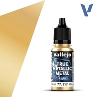 VALLEJO 77.117 TRUE METALLIC METAL ARCANE GOLD LIGHT 18ML PAINT