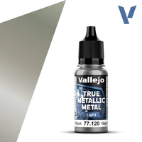 VALLEJO 77.120 TRUE METALLIC METAL OBSIDIAN BLACK LIGHT 18ML PAINT