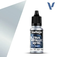 VALLEJO 77.121 TRUE METALLIC METAL STIRLING SILVER BASE 18ML PAINT