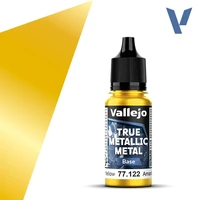 VALLEJO 77.122 TRUE METALLIC METAL RADIANT YELLOW BASE 18ML PAINT