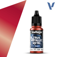 VALLEJO 77.126 TRUE METALLIC METAL RUBY RED BASE 18ML PAINT