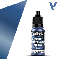 VALLEJO 77.130 TRUE METALLIC METAL ULTRAMARINE BLUE BASE 18ML PAINT