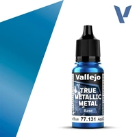 VALLEJO 77.131 TRUE METALLIC METAL SAPPHIRE BLUE BASE 18ML PAINT