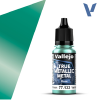 VALLEJO 77.133 TRUE METALLIC METAL BEETLE GREEN BASE 18ML PAINT