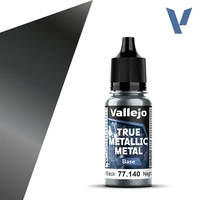VALLEJO 77.140 TRUE METALLIC OBSIDIAN BLACK BASE 18ML PAINT