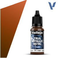 VALLEJO 77.144 TRUE METALLIC METAL ANCIENT COPPER SHADE 18ML PAINT