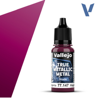 VALLEJO 77.147 TRUE METALLIC METAL CRIMSON MAGENTA SHADE 18ML PAINT