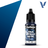 VALLEJO 77.151 TRUE METALLIC METAL SAPPHIRE BLUE SHADE 18ML PAINT