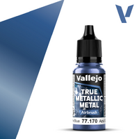VALLEJO 77.170 TRUE METALLIC METAL ULTRAMARINE BLUE AIR 18ML PAINT