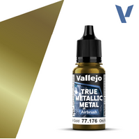 VALLEJO 77.176 TRUE METALLIC METAL GREENISH GOLD AIR 18ML PAINT