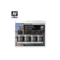 VALLEJO AV77.602 METAL COLOUR SET JET EXHAUST 4 X 32ML
