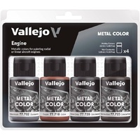 VALLEJO 77.604 PAINT SET AIRCRAFT ENGINE METAL ACRYLIC COLORS