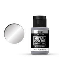 VALLEJO 77.707 METAL COLOR CHROME AIRBRUSH ACRYLIC PAINT 32ML