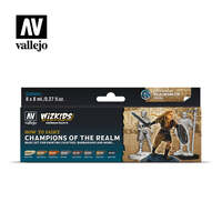 VALLEJO 80.250 WIZKIDS PREMIUM SET CHAMPIONS OF THE REALM ACRYLIC PAINT SET (8 COLOURS)