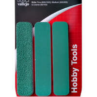 VALLEJO T04002 TOOLS FLEXI SANDER DUAL GRIT X3 (90x19x1MM)