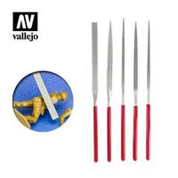VALLEJO T03002 TOOLS SET OF 5 DIAMOND NEEDLE FILES