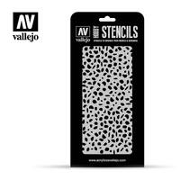 VALLEJO CAM002 LYFWAFFE WW11 SPOTS CAMOUFLAGE STENCIL