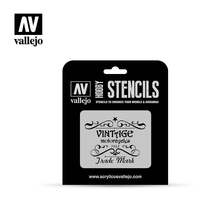 VALLEJO LET005 VINTAGE MOTORCYCLES SIGN STENCIL