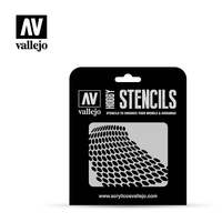 VALLEJO SF003 DISTORTED HONEYCOMB STENCIL