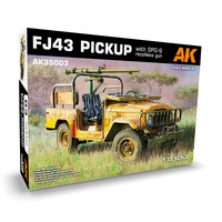 AK AK35003 TOYOTA LAND CRUISER FJ43 PICKUP WITH SPG-9 RECOILESS GUN 1/35 SCALE PLASTIC MODEL KIT