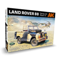 AK AK35012 LAND ROVER 88 SERIES IIA ROVER 8 1/35 SCALE PLASTIC MODEL KIT