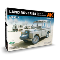 AK AK35013 LAND ROVER 88 SERIES IIA STATION WAGON 1/35 SCALE PLASTIC MODEL KIT