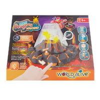 WORLD ALIVE AQUA DRAGONS VOLCANO LED LIGHT UP BASE WITH LAVA EFFECT RED DRAGONS