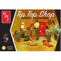 AMT TIP TOP SHOP REPAIR AND MAINTENANCE 1:25 GARAGE ACCESSORY SERIES #2 DIORAMA PLASTIC MODEL KIT