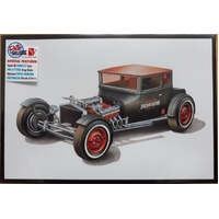 AMT 1167 1925 FORD T MODEL T CHOPPED BUILD 2 COMPLETE CARS WITH MODIFIED STYLE 1/25 SCALE PLASTIC MODEL KIT