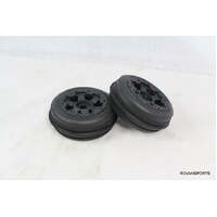 ROVAN 85046 SAND TYRES FRONT PRE MOUNTED ON BLACK RIMS