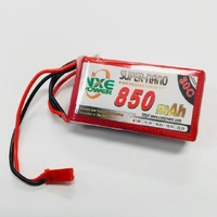 NXE 850MAH 7.4V 2S 30C SOFT CASE LIPO BATTERY WITH JST PLUG [850SC302SJST]