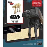 INCREDIBUILDS STAR WARS ROGUE ONE AT-ACT 3D WOOD MODEL AND BOOK