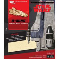 INCREDIBUILDS STAR WARS THE LAST JEDI A WING 3D WOOD MODEL AND BOOK