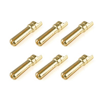TEAM CORALLY C-50152 4MM MALE BULLIT CONNECTOR GOLD PLATE SOLID PIN