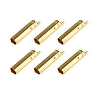 TEAM CORALLY C-50162 4MM FEMALE BULLIT CONNECTOR GOLD PLATE