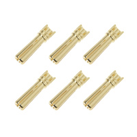 TEAM CORALLY C-50172 4MM MALE BULLIT CONNECTOR GOLD PLATE SPRING PIN
