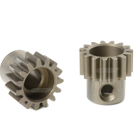 TEAM CORALLY C-72515 32DP 15T SHORT HARDENED STEEL 5MM SHAFT PINION