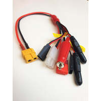 TORNADO RC  TRC-5006C XT60 PLUG TO GLOW/TAMIYA/DEANS/JR TX+RX AND FUTBA TX+RX 0.08 16AWG 30CM SILICONE WIRE