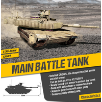 ACADEMY 13504 U.S ARMY M1A2 V2 TUSK II 2017 1/35 SCALE PLASTIC MODEL KIT TANK