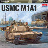 ACADEMY 13430 USMC M1A1 WITH AUSTRALIAN DECALS 1/72 SCALE PLASTIC MODEL KIT TANK