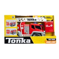 TONKA CRANK AND HAUL FIRE TRUCK